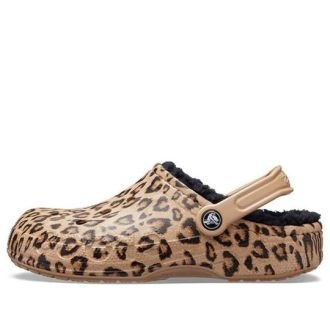 Crocs Baya Fodrad Clog Leopard Print Tofflor 205975-98R