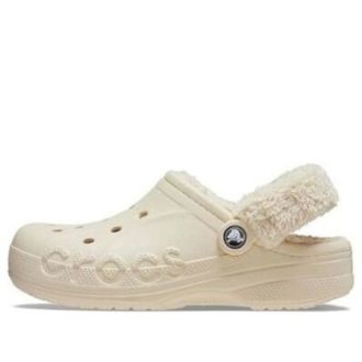 Crocs Baya Fodrade Fuzz Strap Träskor ”Vita” 206633-11S