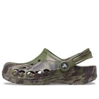Crocs Baya Marble Fashion Outdoor Unisex Militärgröna sandaler 206935-3TC