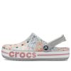 Crocs Bayaband Beach ljusgrå Flowers Sandaler 206232-0GN Crocs Bayaband Beach ljusgrå Flowers Sandaler 206232-0GN