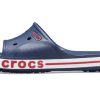 Crocs Bayaband Clog Blå Vit Röd Unisex Tofflor 205392-4CC