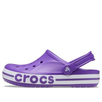 Crocs Bayaband Clog Slitstarka Cozy Beach Sports Unisex lila sandaler 205089-520