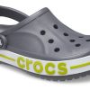 Crocs Bayaband Cozy Sports Sandaler Röd Unisex Grå 205089-0GX
