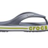 Crocs Bayaband Flip Non-Slip Slitbeständig Casual Grågröna Tofflor ”Grey Green” 205393-0A3