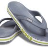 Crocs Bayaband Flip Non-Slip Slitbeständig Casual Grågröna Tofflor ”Grey Green” 205393-0A3
