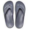 Crocs Bayaband Flip Non-Slip Slitbeständig Casual Grågröna Tofflor ”Grey Green” 205393-0A3
