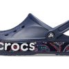 Crocs Bayaband trycksandaler unisexblå 206233-410