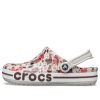 Crocs Bayaband tryckta klassiska träskor ”White Brown Red” 205840-1CD