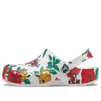 Crocs Beach White Flowers Sandaler ”White Red Green” 206230-10D
