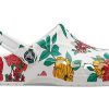 Crocs Beach White Flowers Sandaler ”White Red Green” 206230-10D