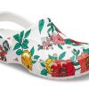Crocs Beach White Flowers Sandaler ”White Red Green” 206230-10D