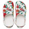 Crocs Beach White Flowers Sandaler ”White Red Green” 206230-10D