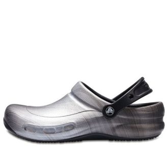 Crocs Bistro Grafiska träskor ”Silver Black” 204044-041