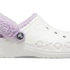 Crocs Classic Baya Fodrad Fuzz-Strap Clog ”White Lila” 206633-577
