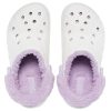 Crocs Classic Baya Fodrad Fuzz-Strap Clog ”White Lila” 206633-577