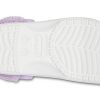 Crocs Classic Baya Fodrad Fuzz-Strap Clog ”White Lila” 206633-577