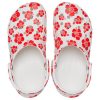 Crocs Classic Beach Sandals Unisex Röd Vit 207849-1AZ