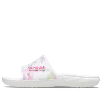Crocs Classic Bleach Dye Slides ”White Pink” 207411-94S