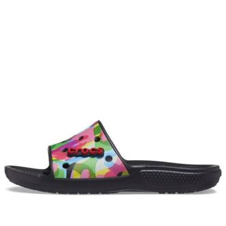 Crocs Classic Bubble Block Slides ”Black Multi” 207408-0C4