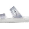 Crocs Classic Casual Fashion Unisex Silver Tofflor 207769-90H