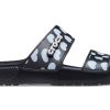 Crocs Classic Casual Fashion Unisex Svart Blå Tofflor 207680-066