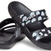 Crocs Classic Casual Fashion Unisex Svart Blå Tofflor 207680-066