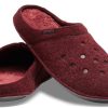 Crocs Classic Casual Thicken Stay Warm Unisex vinröda tofflor 203600-60U