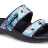 Crocs Classic Casual Unisex Blå Svarta Tofflor 207283-988