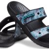 Crocs Classic Casual Unisex Blå Svarta Tofflor 207283-988