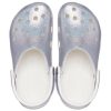 Crocs Classic Casual Unisex Metallic Silver Rosa Sandaler 207551-90H