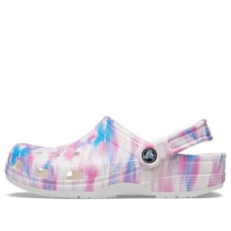 Crocs Classic Casual Unisex Vit Rosa Blå Sandaler ”Vit Rosa Blå” 207567-94S