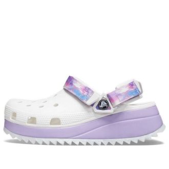 Crocs Classic Casual Unisex vita lila sandaler ”White Purple” 207772-577