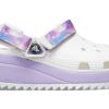 Crocs Classic Casual Unisex vita lila sandaler ”White Purple” 207772-577