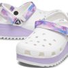 Crocs Classic Casual Unisex vita lila sandaler ”White Purple” 207772-577