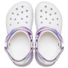 Crocs Classic Casual Unisex vita lila sandaler ”White Purple” 207772-577