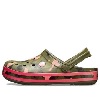 Crocs Classic Clog Beach Sandaler Grön Rosa 205579-3S9