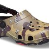 Crocs Classic Clog Desert Camouflage Beach Unisex Svarta Bruna sandaler 207305-088