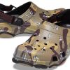 Crocs Classic Clog Desert Camouflage Beach Unisex Svarta Bruna sandaler 207305-088