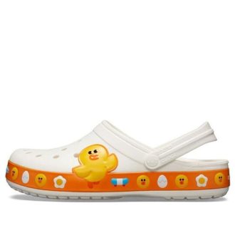 Crocs Classic Clog Line Friends Beach Vit Gul Unisex sandaler ”White Yellow” 205791-100