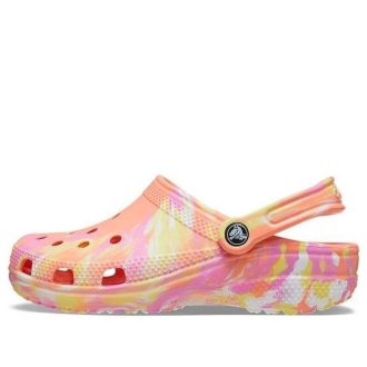 Crocs Classic Clog Marble Beach Sports Unisex Röda Flerfärgade Sandaler ”Röd” 206867-83F