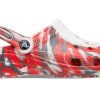 Crocs Classic Clog Marble Beach Sports Unisex Röda Vita Sandaler ”Röd Vit” 206867-884