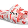 Crocs Classic Clog Marble Beach Unisex Röda Vita Tofflor ”Röd Vit” 206879-884