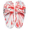 Crocs Classic Clog Marble Beach Unisex Röda Vita Tofflor ”Röd Vit” 206879-884