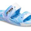 Crocs Classic Clog Marble Beach Unisex Vit Blå Tofflor ”White Blue” 207701-1FK