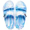 Crocs Classic Clog Marble Beach Unisex Vit Blå Tofflor ”White Blue” 207701-1FK