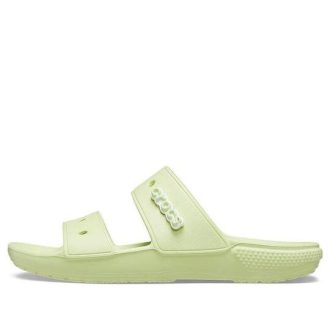 Crocs Classic Clog Mysig Unisex Grå Gröna Tofflor 206761-335