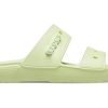 Crocs Classic Clog Mysig Unisex Grå Gröna Tofflor 206761-335