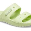 Crocs Classic Clog Mysig Unisex Grå Gröna Tofflor 206761-335