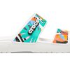 Crocs Classic Clog Mysig Unisex Vita Flerfärgade Tofflor ”Vita” 207856-94S