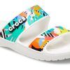 Crocs Classic Clog Mysig Unisex Vita Flerfärgade Tofflor ”Vita” 207856-94S